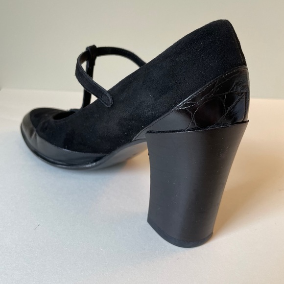DKNY Suede & Leather Black Heels 9M - Picture 6 of 11